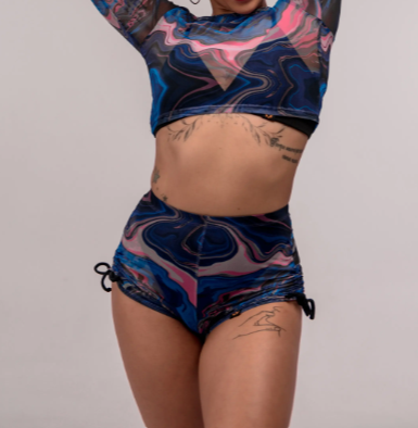 Miękkie siateczkowe spodenki