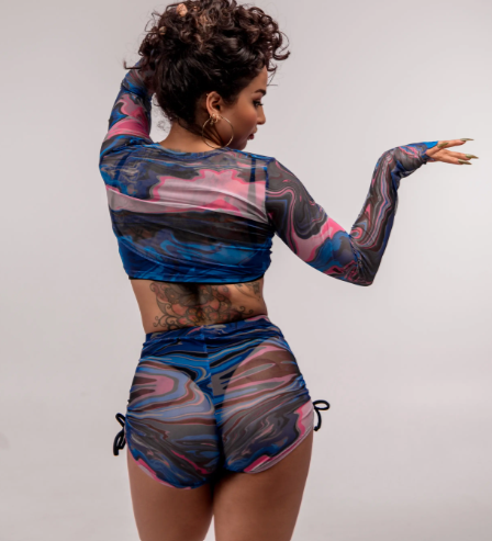 Miękkie siateczkowe spodenki