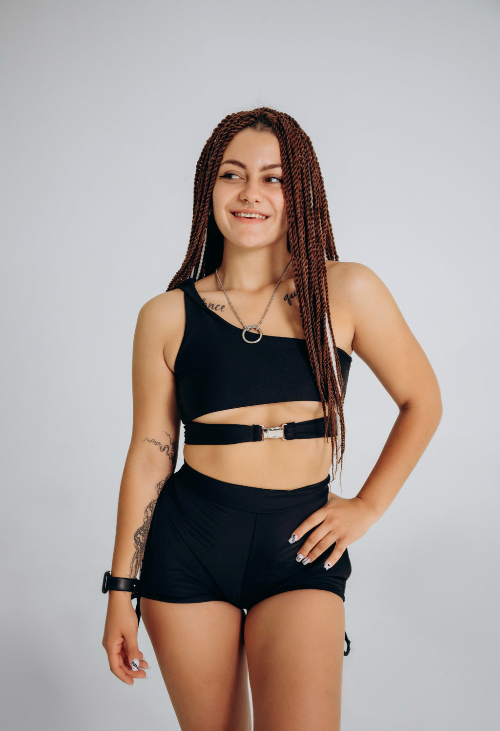 Spodenki Czarne Migotki