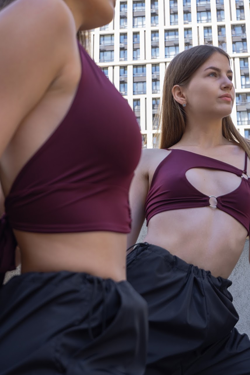 Top Bordowa Asymetria