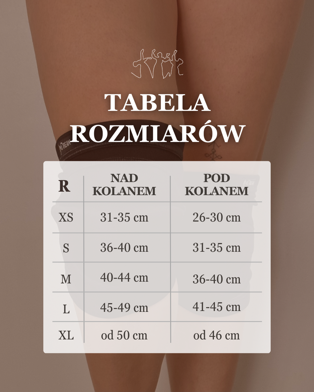Klasyczne nakolanniki do tańca