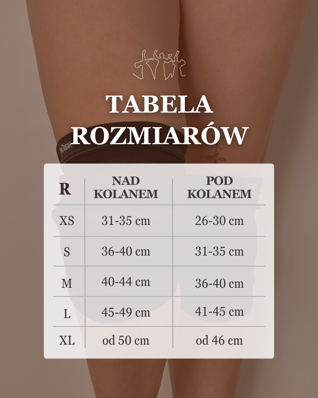 Klasyczne nakolanniki do tańca